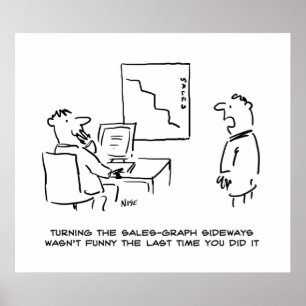 Übersicht über den Verkauf von Büros Poster