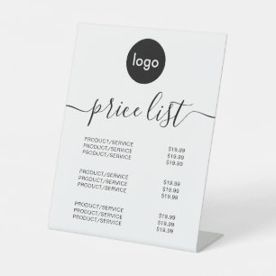 Übersicht über die Preise für moderne Logos Sockelschild