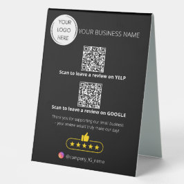 Übersicht über die QR-Code-Geschäftsprüfung GOOGLE Tischaufsteller