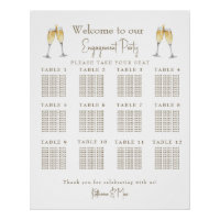 Übersicht über die Sitzplätze der Toast Engagement