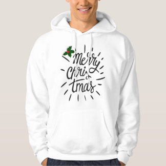 Übersichtliches Design der frohen Weihnachten Hoodie