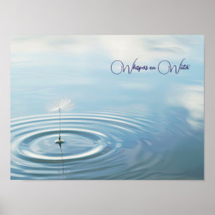 Überspannte Reflektionen: geschwungene Löwenzwiebe Poster