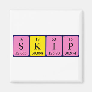 Überspringen des periodischen Tischmagnets Magnet