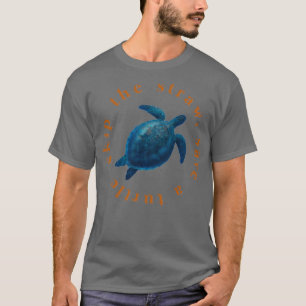 Überspringen Sie den Strohhalm Gerettet eine Turtl T-Shirt