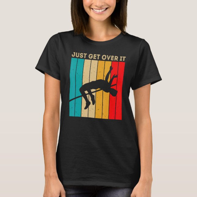 Überspringen Sie es einfach hoch springende Retro- T-Shirt (Vorderseite)