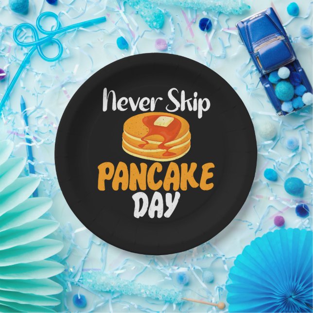 Überspringen Sie niemals den Pancake Day Pappteller (Party)