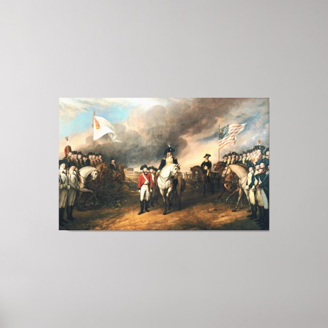 ÜBERSTELLUNG VON LORD CORNWALLIS DURCH John Trumbu Leinwanddruck (Vorderseite)