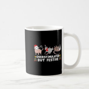 Überstimuliert, aber festlich lustige Weihnachts-S Kaffeetasse