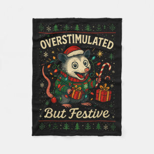 Überstimuliert aber festlich Weihnachten Ossum Xma Fleecedecke