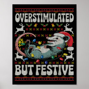 Überstimuliert Aber Festliches Ossum Weihnachten H Poster