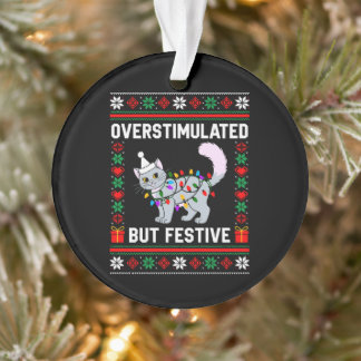 Überstimulierter aber festlicher hässlicher Weihna Ornament