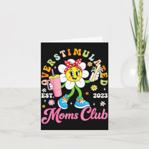 Überstimulierter Mütterclub est 2023 Retro-Daisy Karte
