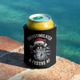 Überstimulierter und festlicher AF Waschbär Espres Dosenkühler