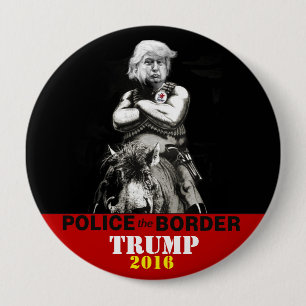 Überwachen Sie die Grenze polizeilich Button