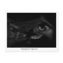 Überwachen von Funken Postüberqueren der Postkarte