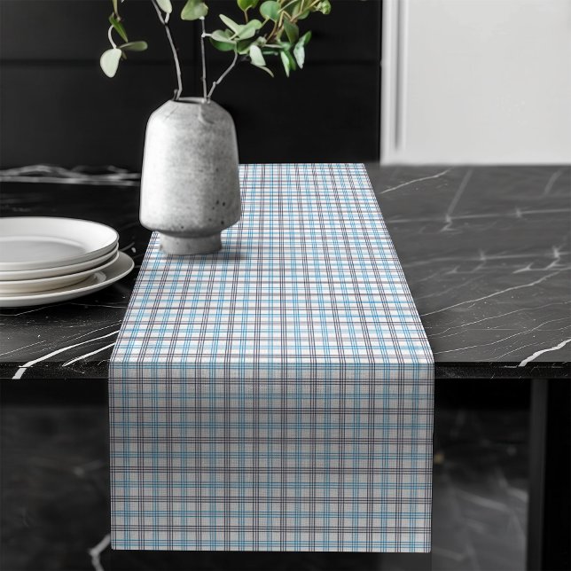 Überwachter Marinetisch-Runner für Küche oder Part Großer Tischläufer (Checkered Navy Table Runner for Kitchen or Party)