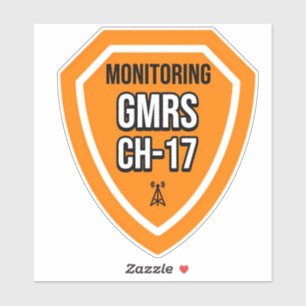 Überwachung der GMRS. Kanal 17 Aufkleber