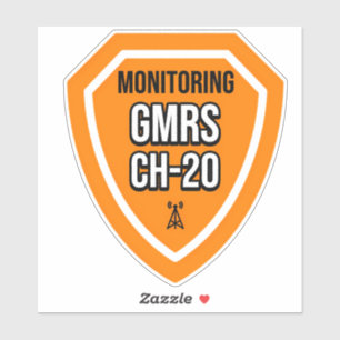Überwachung der GMRS. Kanal 20 Aufkleber