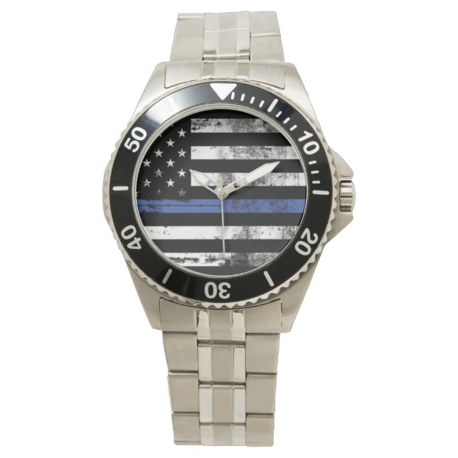 Überwachung der Polizei zur Überwachung der "Blue  Armbanduhr (Vorderseite)