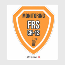 Überwachung des FRS-Kanals 12 Aufkleber