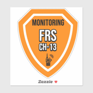 Überwachung des FRS-Kanals 13 Aufkleber