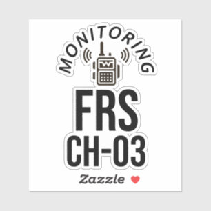 Überwachung des FRS-Kanals 3 Aufkleber