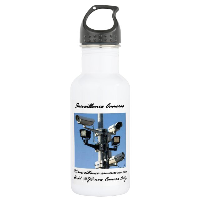 Überwachungskameras Trinkflasche (Vorderseite)