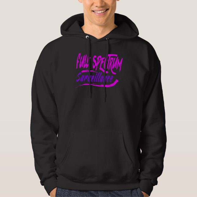 ÜberwachungsSlogans Quotes-Redewendungen Cool Whit Hoodie (Vorderseite)