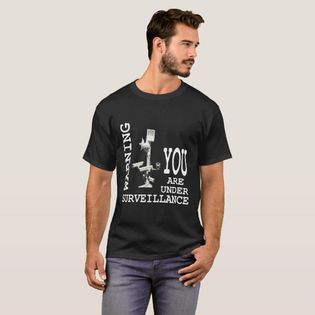 Überwachungsvideokameras T-Shirt (Vorne ganz)