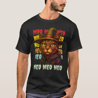 überwältigende psychedelische Hexenkatze T-Shirt