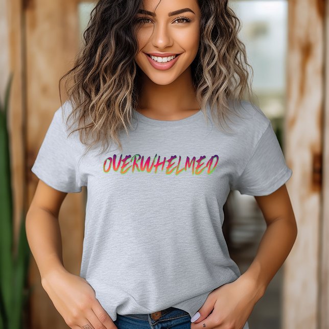 Überwältigender T - Shirt für psychische Gesundhei (Von Creator hochgeladen)