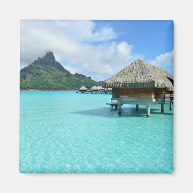 Überwasserresort auf Bora Bora Magnet (Vorne)