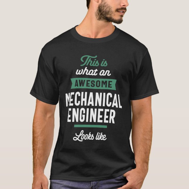 Überweisung für den Maschinenbauingenieur T-Shirt (Vorderseite)