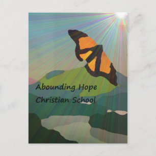 Überwinden der Hoffnung Christliche Schule Postkarte