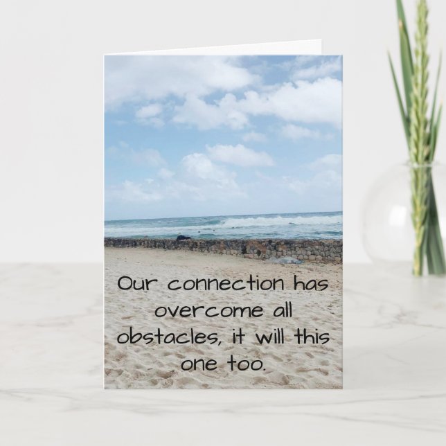 Überwindung von Hindernissen Feiertagskarte (Vorderseite)