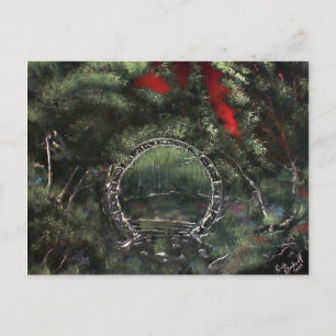 Überwuchert und vergessen postkarte