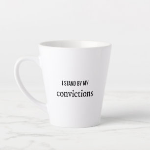 Überzeugungen Latte Tasse
