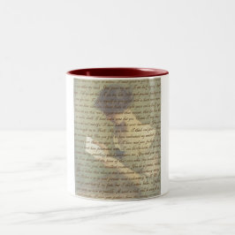 Überzeugungs-Buchstabe Zweifarbige Tasse