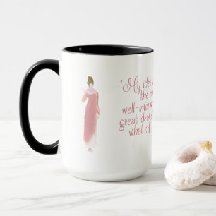 Überzeugungs-Zitat-Tasse Janes Austen Tasse