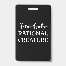 Überzeugungskraft Jane Austen - Rational Creature  Ausweis