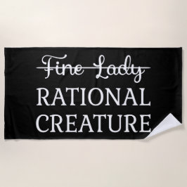 Überzeugungskraft Jane Austen - Rational Creature  Strandtuch