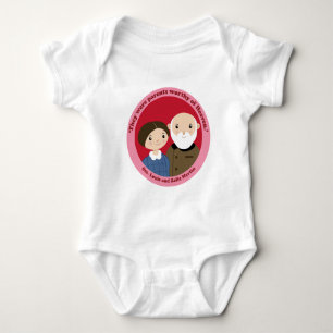 Überziehschutzanlage. Louis und Zelie Martin Baby Strampler