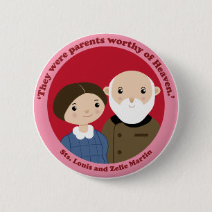 Überziehschutzanlage. Louis und Zelie Martin Button