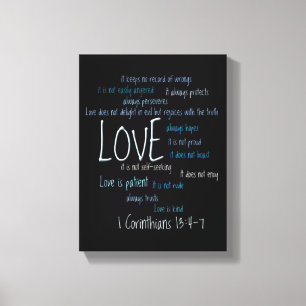 überzogene Canvas Print - Liebe ist Patientenmix Leinwanddruck
