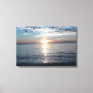 überzogener Canvas-Sonnenuntergang über dem Kap Leinwanddruck