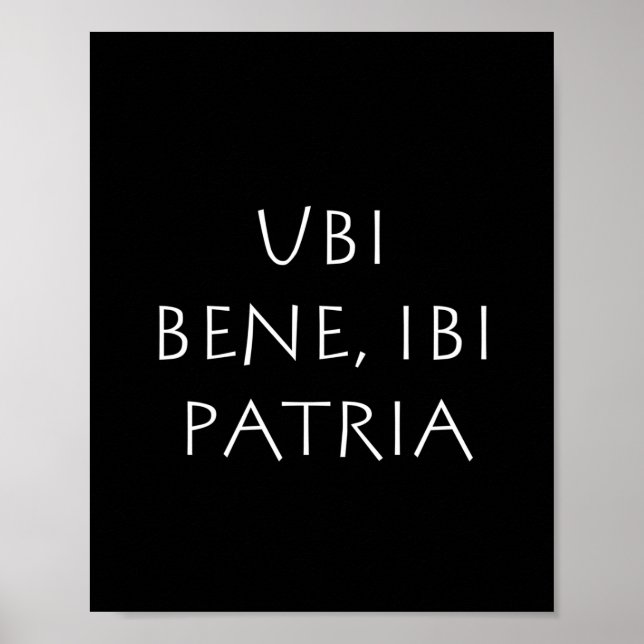 Ubi bene ibi patria poster (Vorne)