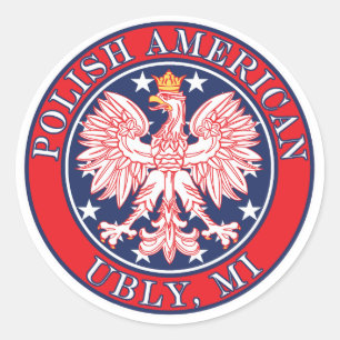 Ubly Michigan Polish Runder Aufkleber