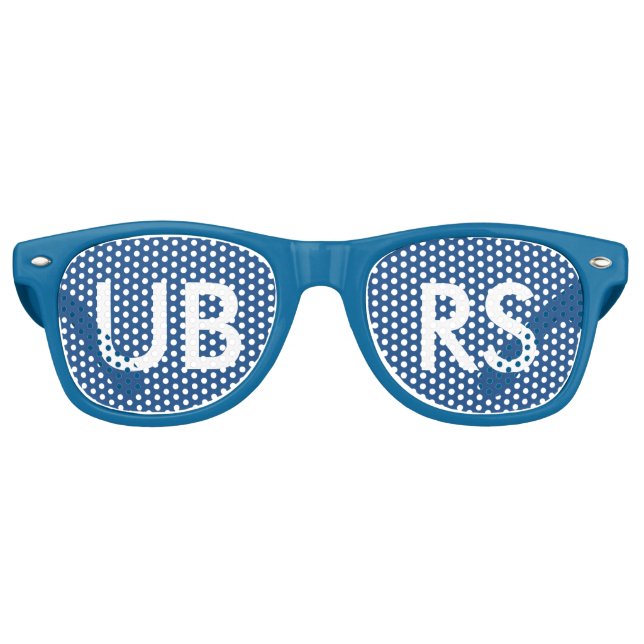UBRS BLAUE Brille für FANS! Sonnenbrille (Vorderseite)