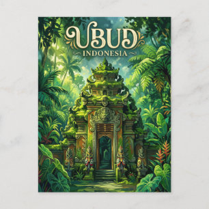 Ubud-Affenwald Indonesien Postkarte