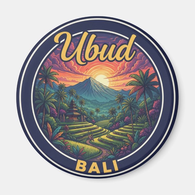 Ubud Bali Indonesia Travel Magnet (Vorne)